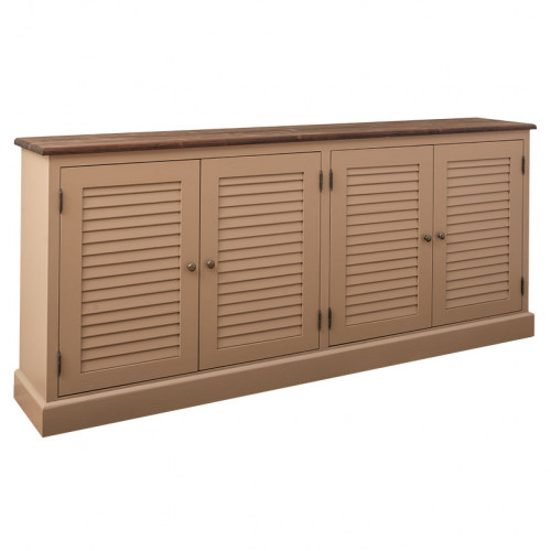Buffet en bois massif ROMANE | 209x37x90cm