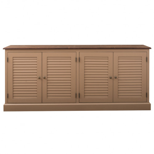 Buffet en bois massif ROMANE | 209x37x90cm