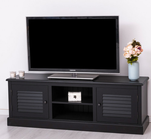 Meuble TV en Pin massif ROMANE | 160x46x56cm