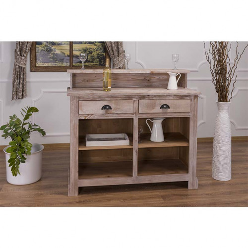 Comptoir Banque d'accueil en pin massif - 120x51x107 cm