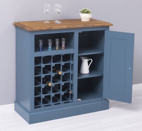 Meuble Bar avec range bouteilles - 90x41x90 cm