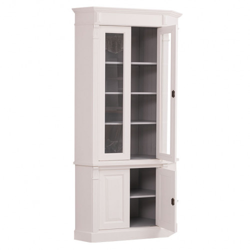 Buffet Vaisselier d'angle avec 4 portes | 114x54x228cm