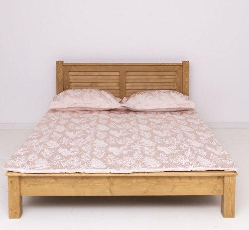 Lit 2 personnes avec Tête de lit ROMANE | 180x200cm