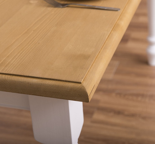 Table à manger rectangulaire aux pieds tournés - 160x90x78cm