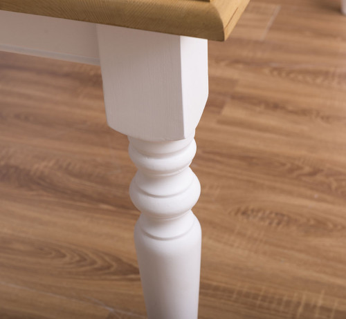 Table à manger rectangulaire aux pieds tournés - 160x90x78cm