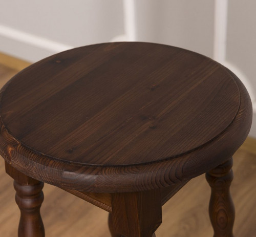 Tabouret de Bar en bois Massif ROMANE - 35x35x82cm