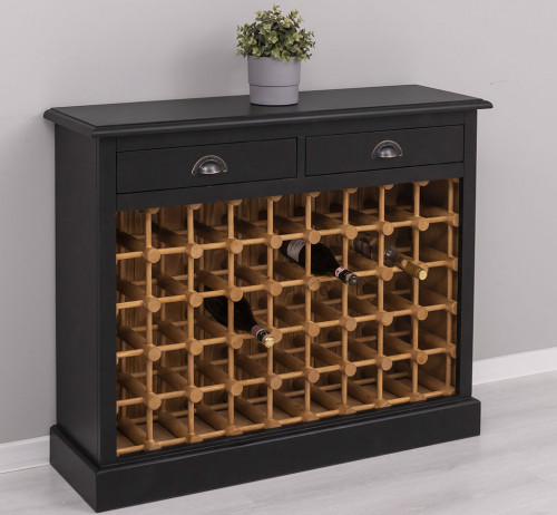 Meuble range bouteille ROMANE - 110x34x90