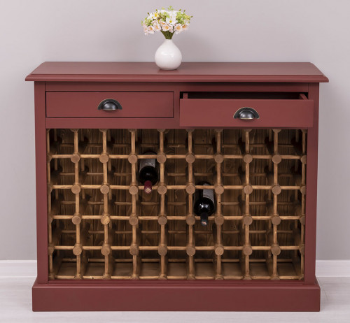 Meuble range bouteille ROMANE - 110x34x90