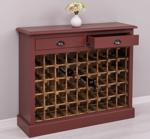 Meuble range bouteille ROMANE - 110x34x90