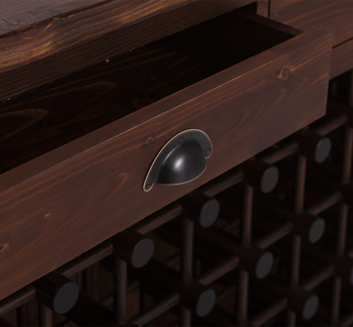 Meuble range bouteille ROMANE - 110x34x90