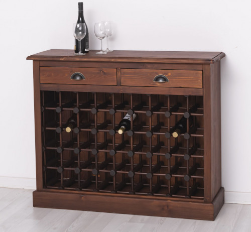 Meuble range bouteille ROMANE - 110x34x90