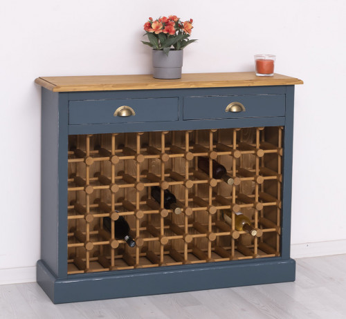 Meuble range bouteille ROMANE - 110x34x90