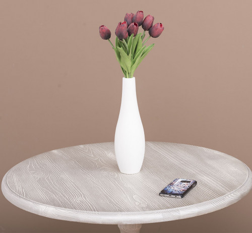Table ronde en bois massif -ROMANE