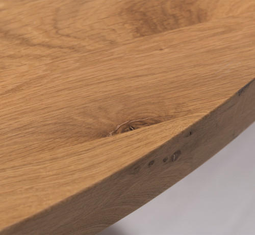 Table ronde en bois Massif ROMANE - 130x130x78cm