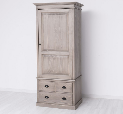 Bonnetière ROMANE en pin massif - 85x59x197 cm