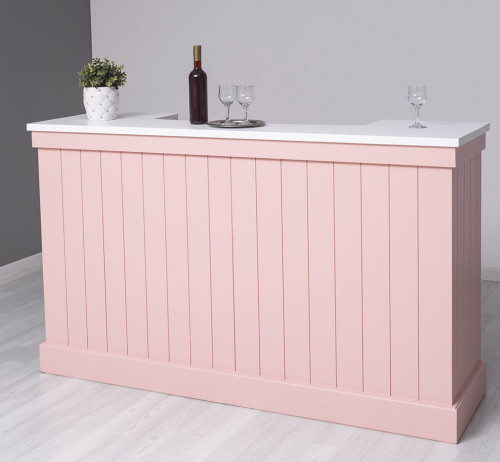 Comptoir Bar en pin Massif - 180x51x107 cm