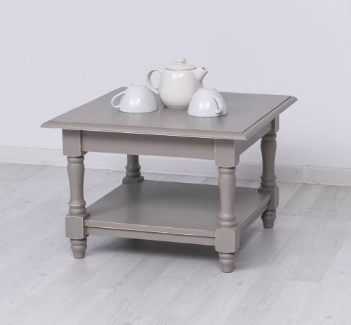 Table basse en bois massif ROMANE - 65x65x45cm