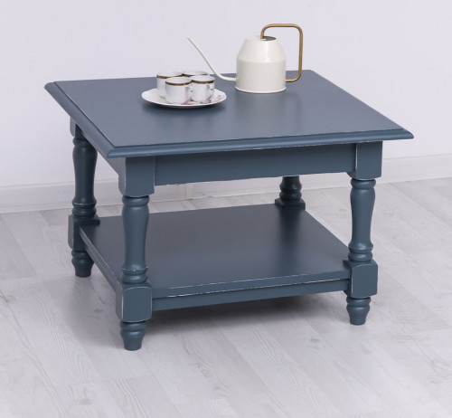 Table basse en bois massif ROMANE - 65x65x45cm