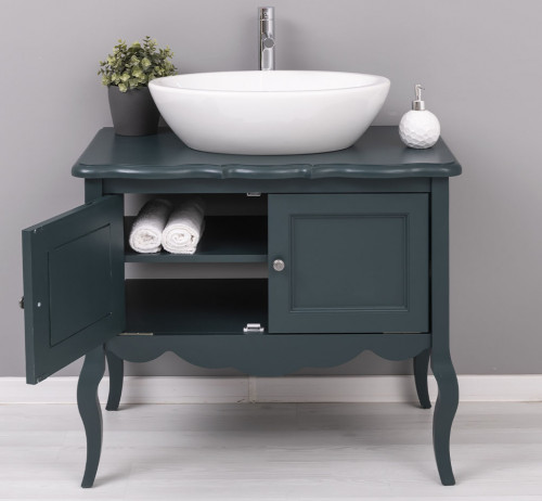 Meuble Vasque en bois Massif ROMANE - 90x54x75cm