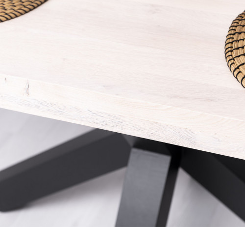 Table à manger en bois Massif ROMANE - 180x100x78cm