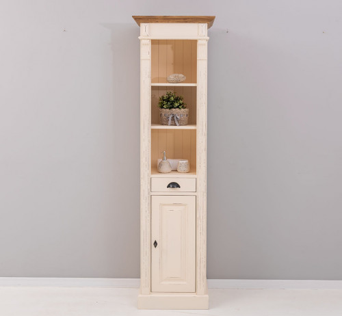 Colonne de salle de bain en bois Massif ROMANE - 55x41x200