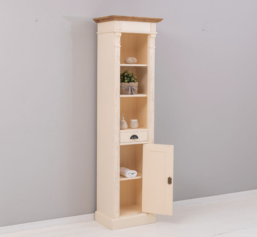 Colonne de salle de bain en bois Massif ROMANE - 55x41x200