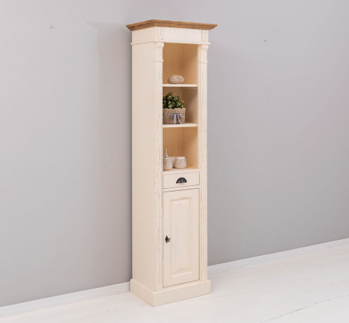 Colonne de salle de bain en bois Massif ROMANE - 55x41x200