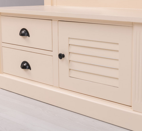 Vestiaire en bois Massif ROMANE - 121x41x210cm