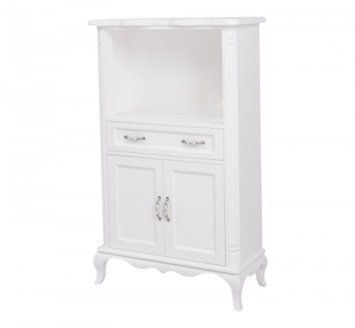 Petite armoire de salle de bain en pin massif - 85x140x40 cm