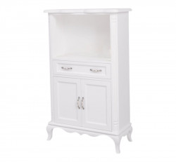 Petite armoire de salle de bain en pin massif - 85x140x40 cm