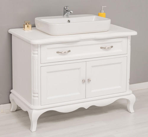 Meuble vasque en pin massif - 100x75x57 cm