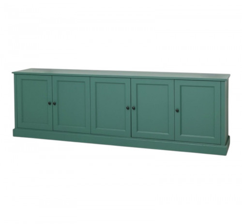 Grand buffet bas en pin massif - 248x78x46 cm
