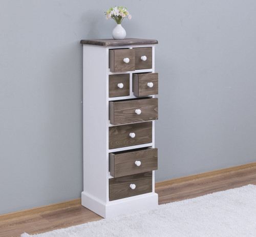 Meuble de rangement Chiffonnier 8 tiroirs ROMANE