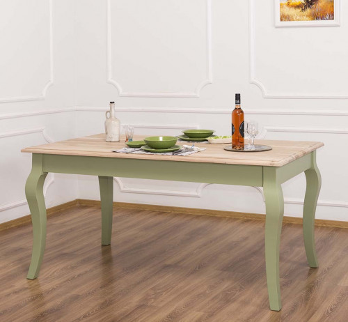 Table de repas ROMANE en bois massif - 160x90x78 cm