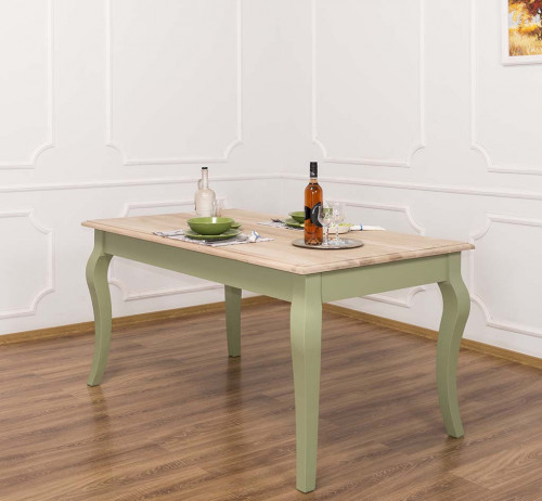 Table de repas ROMANE en bois massif - 160x90x78 cm