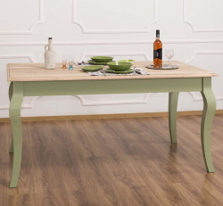 Table de repas ROMANE en bois massif - 160x90x78 cm