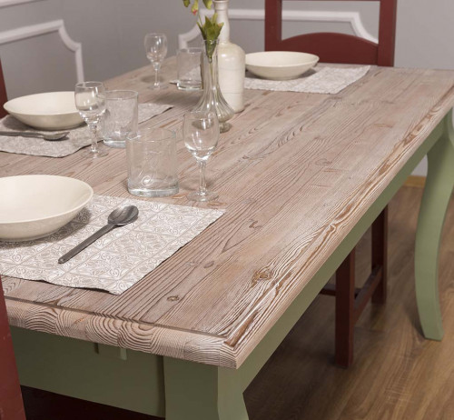 Table de repas ROMANE en bois massif - 160x90x78 cm