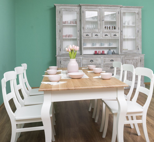 Table de repas ROMANE en bois massif - 180x90x78 cm