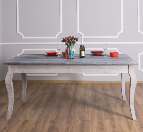 Table de repas ROMANE en bois massif - 210x90x78 cm