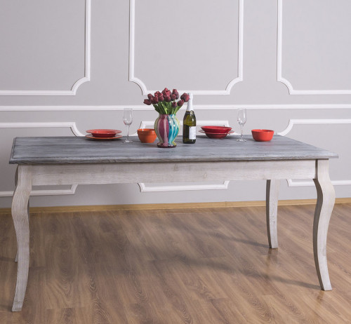 Table de repas ROMANE en bois massif - 210x90x78 cm
