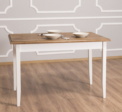 Table de cuisine ROMANE en bois massif - 120x70x78