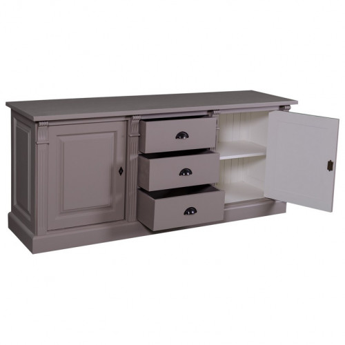 Bas de Buffet ROMANE en bois massif - 179x51x78 cm