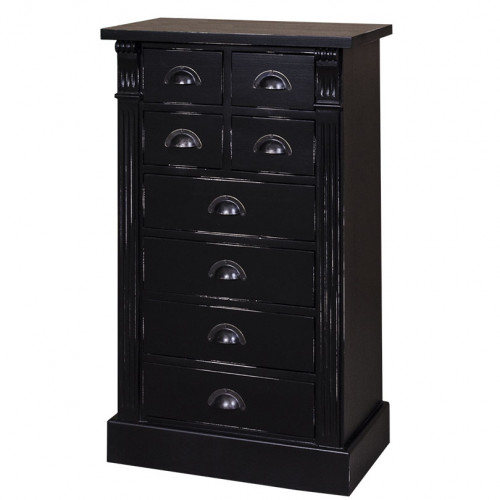 Meuble de rangement ROMANE en bois massif - 60x36x100 cm