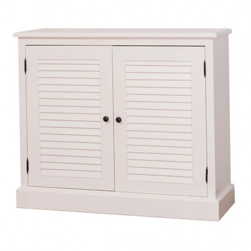 meuble de rangement 2 portes ROMANE - 108x37x90 cm