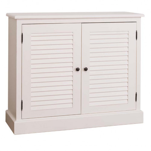 meuble de rangement 2 portes ROMANE - 108x37x90 cm