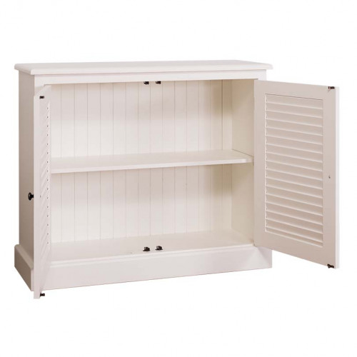 meuble de rangement 2 portes ROMANE - 108x37x90 cm