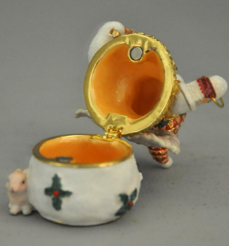 decoration bonhomme de neige en epoxy