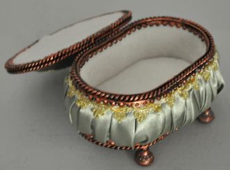 Boîte à bijoux couleur vert d'eau