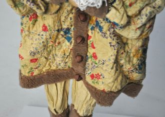 Poupee vintage Saint nicolas chiffon