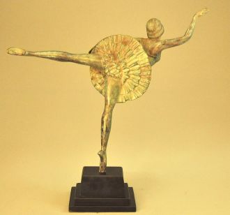 Statue de Danseuse en bronze style art déco
